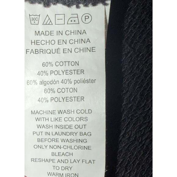 MK MICHAEL KORS Hoodie Jacket Women's 1X Plus V-Neck Pullover Cotton Blend Black - Picture 7 of 7